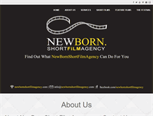 Tablet Screenshot of newbornshortfilmagency.com